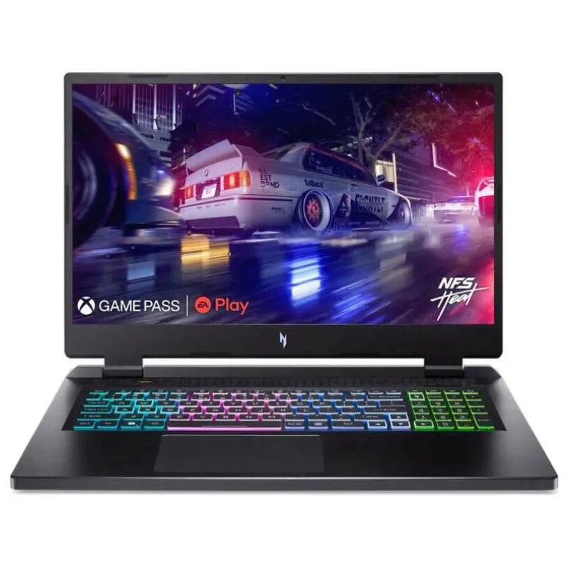 Ноутбук Acer Nitro 17 AN17-41-R3S4 (NH. QKNCD.002), 17.3", IPS, AMD Ryzen 9 7940HS 4ГГц, 32ГБ DDR5, 1ТБ SSD, NVIDIA GeForce RTX 4070 8 Гб, noOs, Black