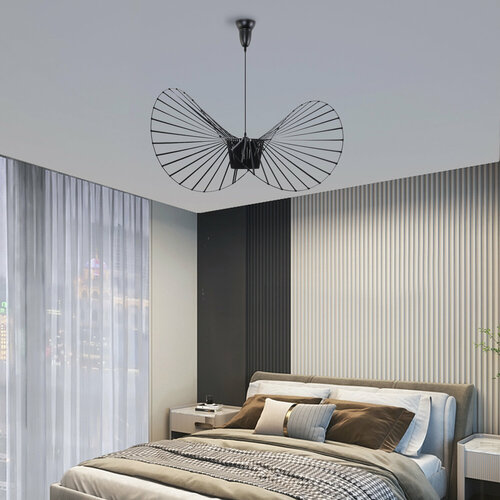 Потолочные люстры, черные, лампы E27