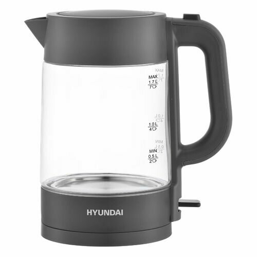 Чайник электрический Hyundai HYK-G7707 2200Вт графит 326000₽
