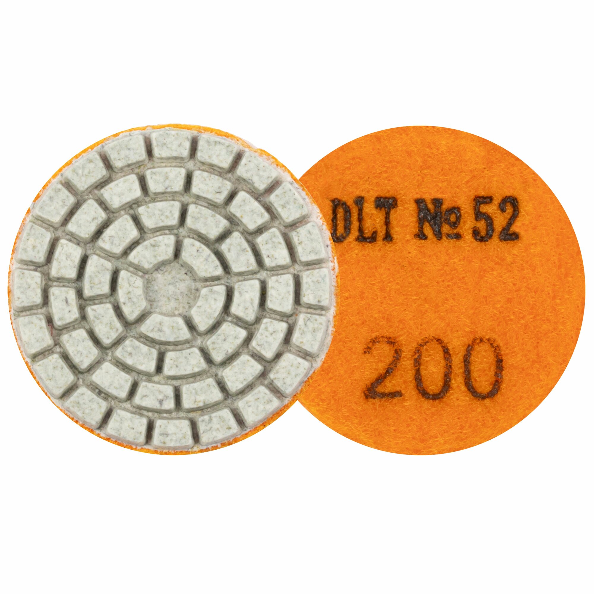 фото Алмазный гибкий шлифовальный круг для гравёра DLT №52, #200, 50мм, арт.2136