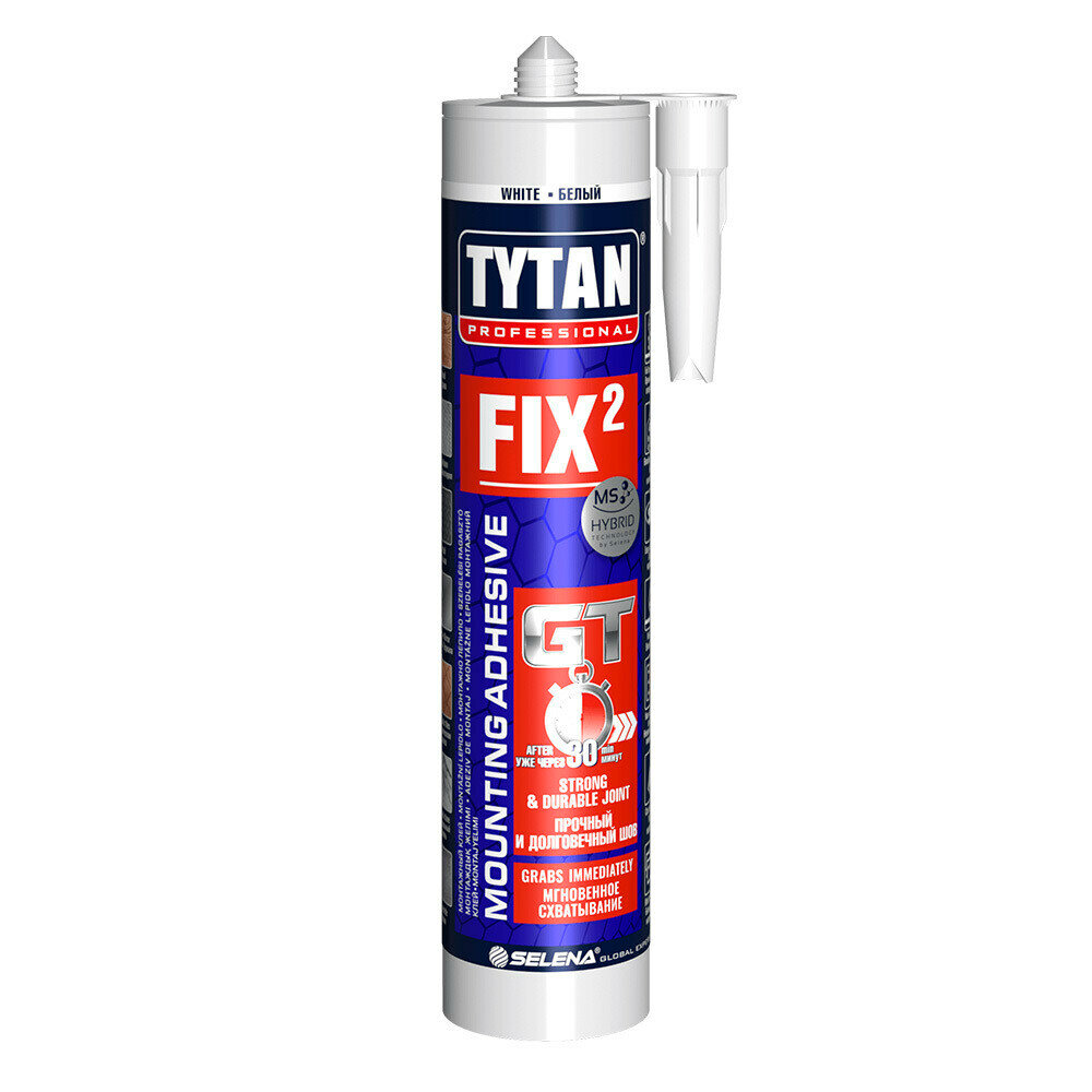 Клей монтажный гибридный Tytan Professional Fix2 GT белый 290 мл