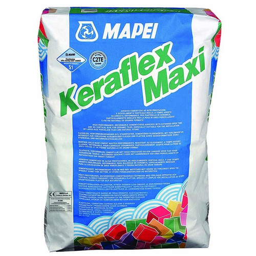 Mapei Клей для укладки керамической плитки Keraflex maxi grey, 25 кг клей для керамической плитки цементум basic 60 25 кг