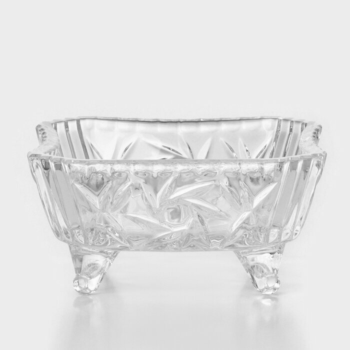 фото CRYSTAL BOHEMIA Салатник стеклянный на ножках PINWHEEL, d=12 см