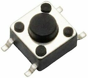 Кнопка тактовая SMD 6х6х4,3 IT-1102W 100 шт. микропереключатель 4pin высота штока 0,7мм