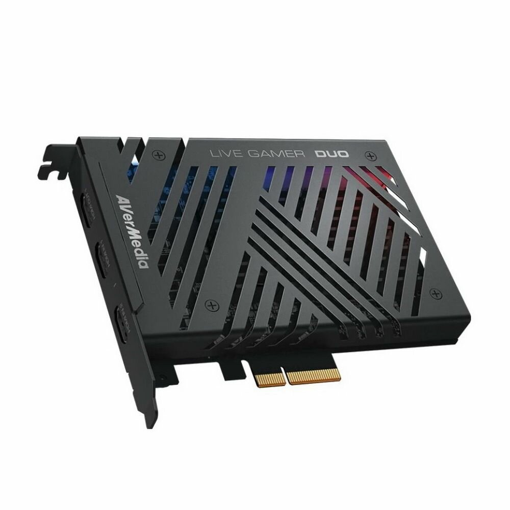 Плата видеозахвата внутренняя AVER Media Live Gamer DUO, PCI-Express x4 Gen 2, 2xHDMI, 1920x1080p60 HDR, (GC570D) (679934), RTL {20}