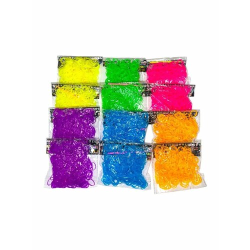 Набор резинок для плетения 6 цветов 4800 штук!