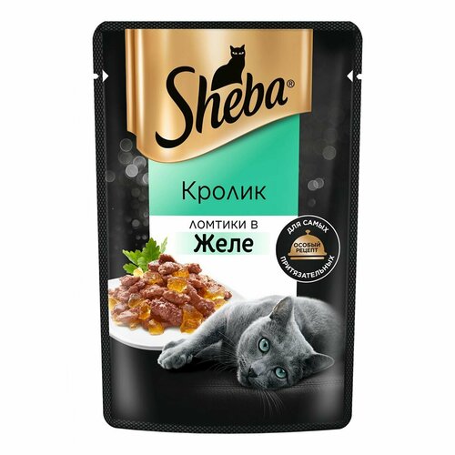 Влажный корм Sheba Ломтики в желе с кроликом для кошек 75 г