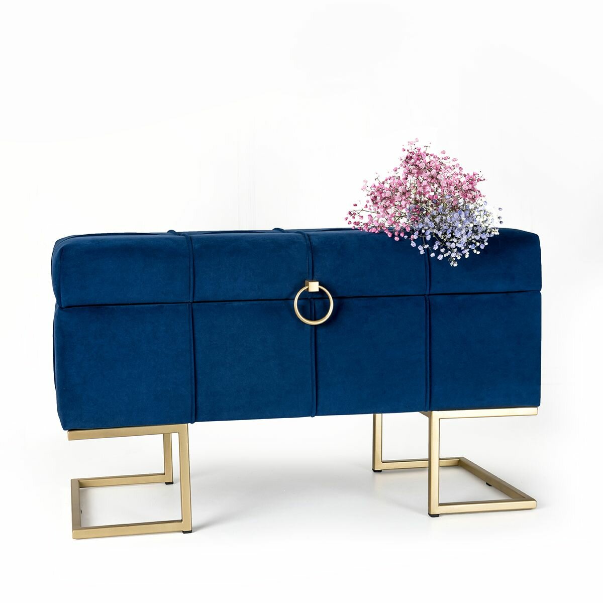 фото Пуф SAMOYLOV MEBEL с ящиком для хранения. Пуфик в прихожую, банкетка мягкая длинная.