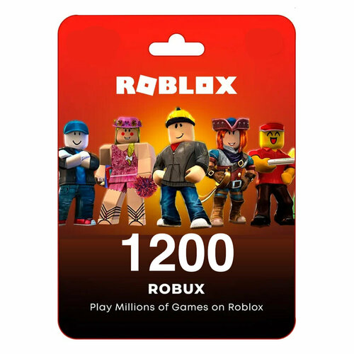 Пополнение счета Roblox на 1200 Robux РФ для России Подарочная карта Роблокс Глобал для любого региона 308900₽