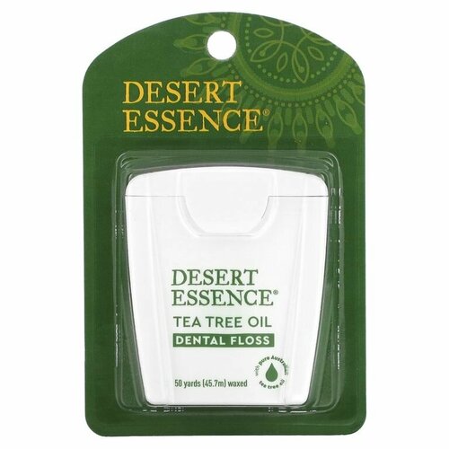 Desert Essence Зубная нить с маслом чайного дерева вощеная 457 м 850₽
