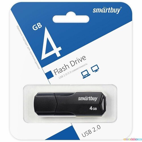 Smartbuy Clue SB4GBCLU-K Флешка USB Flash