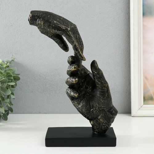 Сувенир полистоун Касание рук под металл 184х104х294 см 20721₽