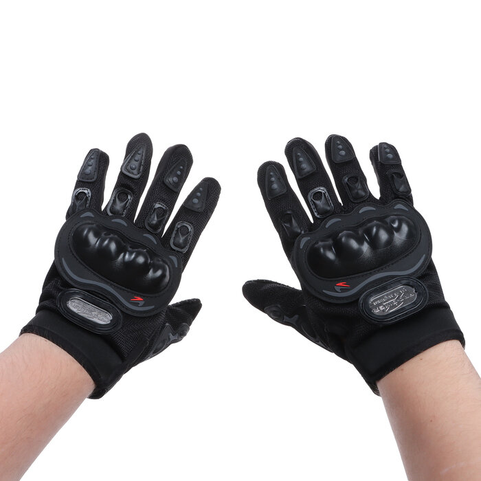 Перчатки мотоциклетные с защитными вставками пара размер XL черные
