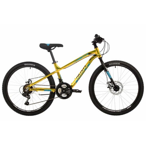 Подростковый велосипед Novatrack Prime Disc Metallic 24 (2024) 13 Золотой (137-152 см) горный mtb велосипед novatrack prime 24 disc 2020 белый 13 требует финальной сборки