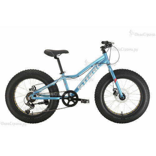 Детский велосипед Stark Rocket Fat 201 D 2024 20 Голубо-белый 120-135 см 30280₽