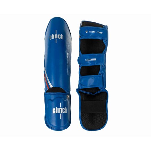 Защита голени и стопы Clinch Shin Instep Guard Kick 2.0 синяя (размер M)