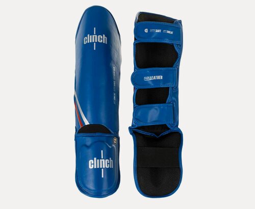 Изображение товара Защита голени и стопы Clinch Shin Instep Guard Kick 2.0 синяя (размер M)