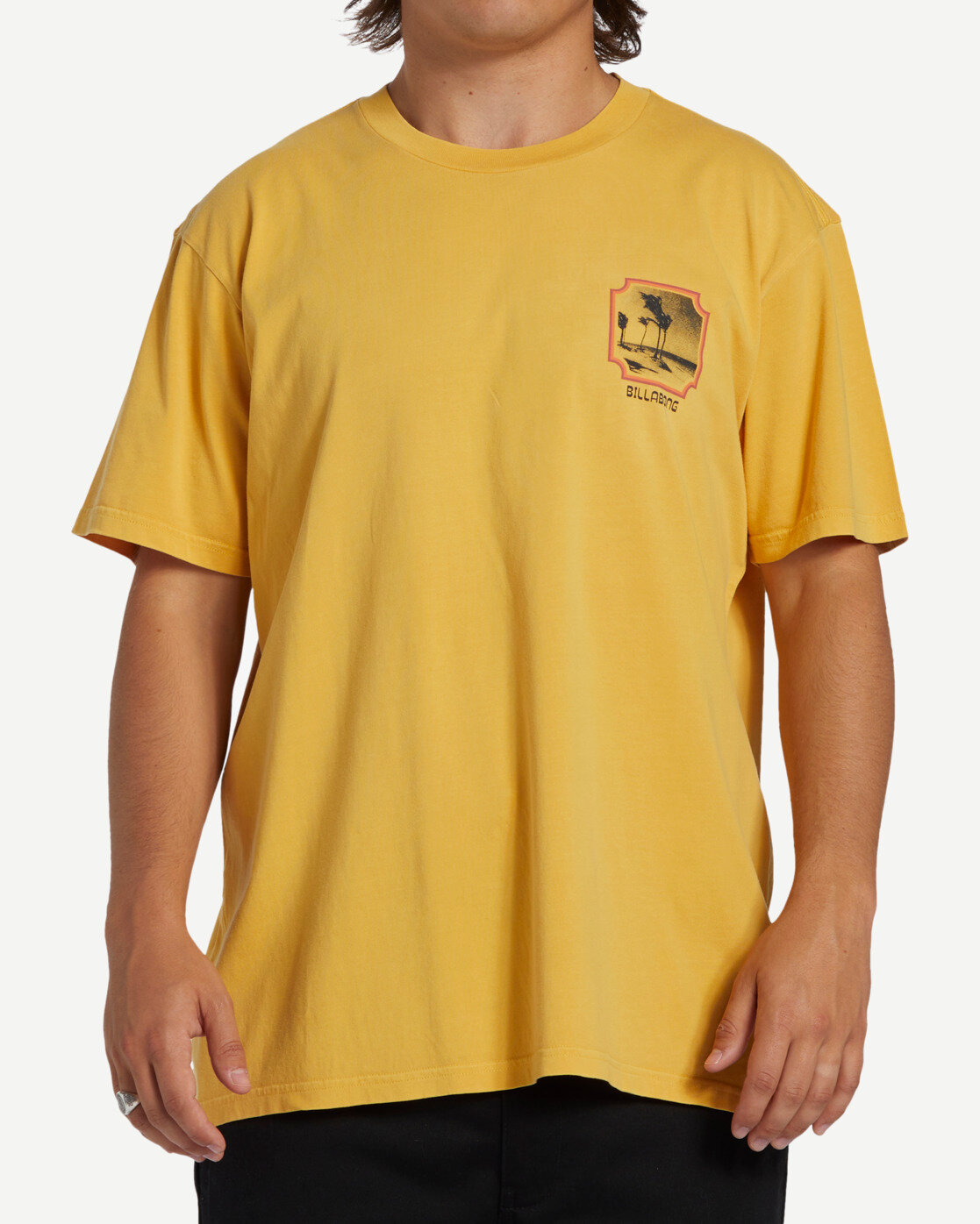 Футболка BILLABONG, размер 54, желтый