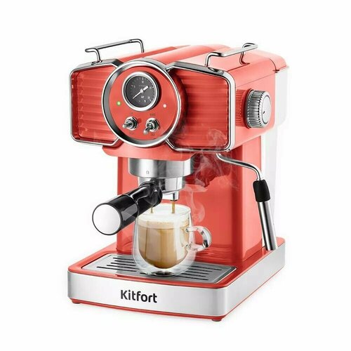 Кофеварка KitFort КТ-7125-1 красный 1201000₽