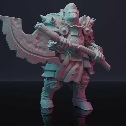 Миниатюра Рыцарь Сэр Раднор (Рыцарь в тяжелой броне) ДнД DnD Pathfinder НРИ 33мм миниатюра для настольных игр нежить призрак зомби днд dungeons