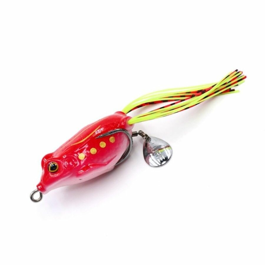 Лягушка для рыбалки незацепляйка Namazu FROG с лепестком, 55 мм, 10 г, цвет 01, крючок-двойник YR Hooks (BN) #1