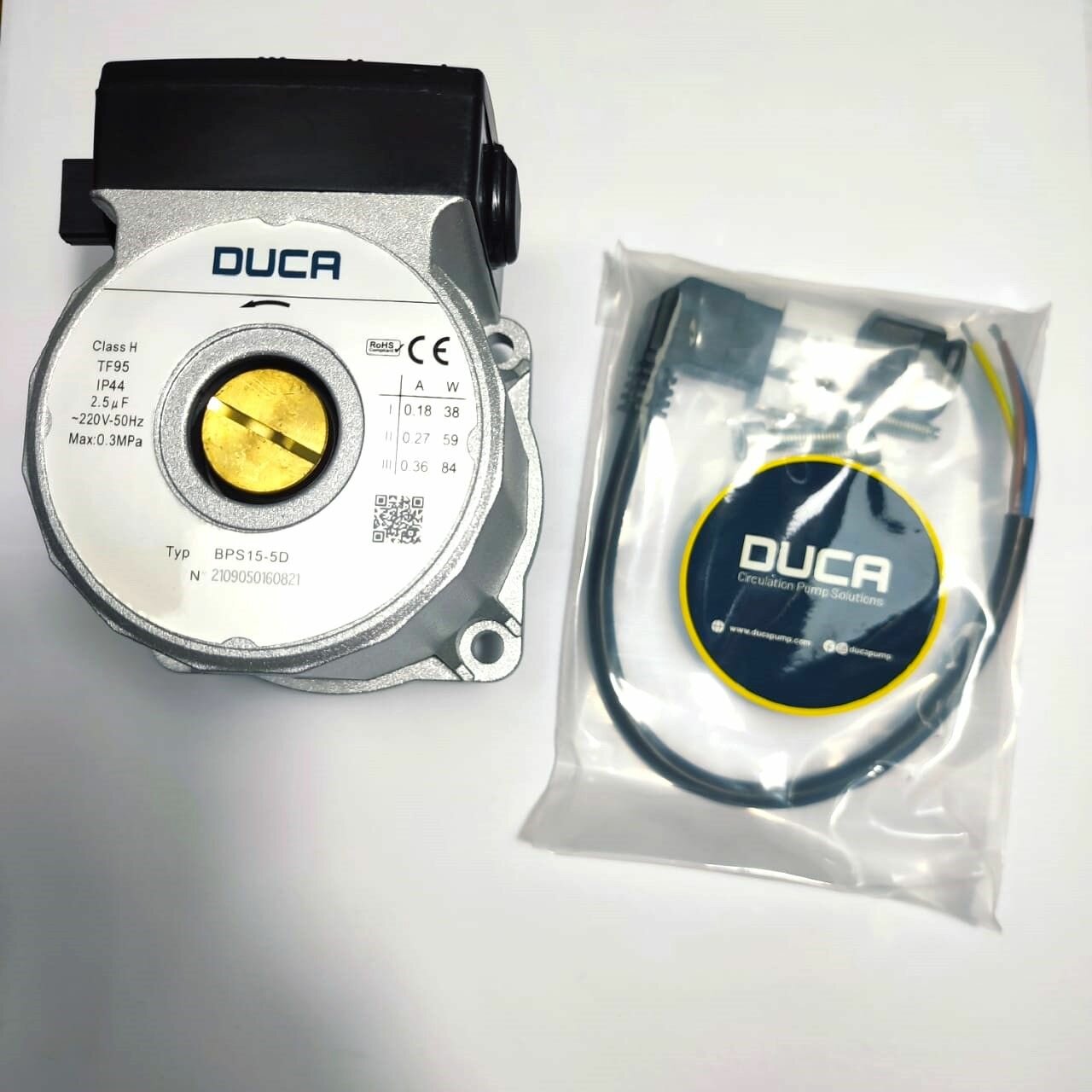 фото Циркуляционный насос Duca BPS15-5D 84 W для BOSCH, BUDERUS (вращение против часовой, без крышки, замена Wilo TSL, 87186457900, 87186481810)