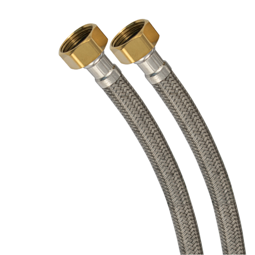 Шланг для воды 12 60 см гг нейлоновая оплетка в силиконовой оболочке 371₽