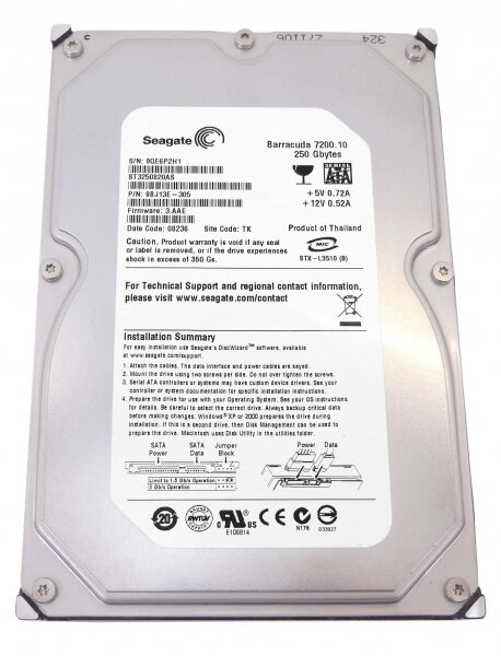 Жесткий диск Seagate ST3250820AS 250Gb SATAII 3,5" HDD