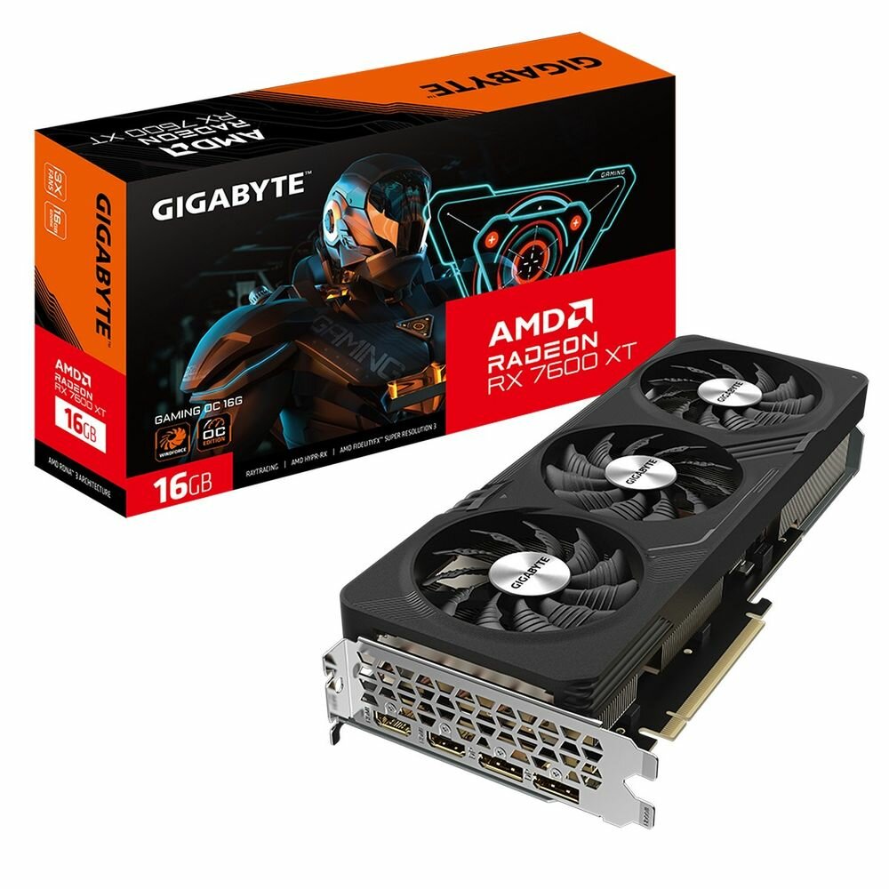 Видеокарта Gigabyte Radeon RX 7600 XT GAMING OC 16G