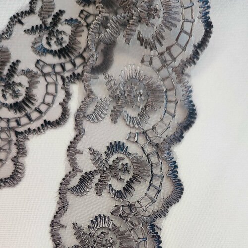 ТД00459 Кружево капрон серый311-9м 568₽