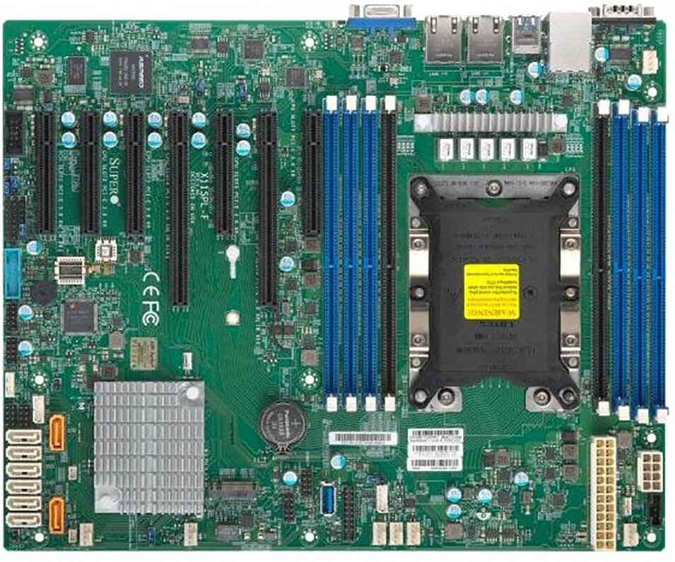 Материнская плата SuperMicro SuperMicro MBD-X11SRL-F-B , ATX, Intel® C422, LGA2066, 512GB ECC RDIMM 1TB Registered ECC LDIMM, Dual LAN with I