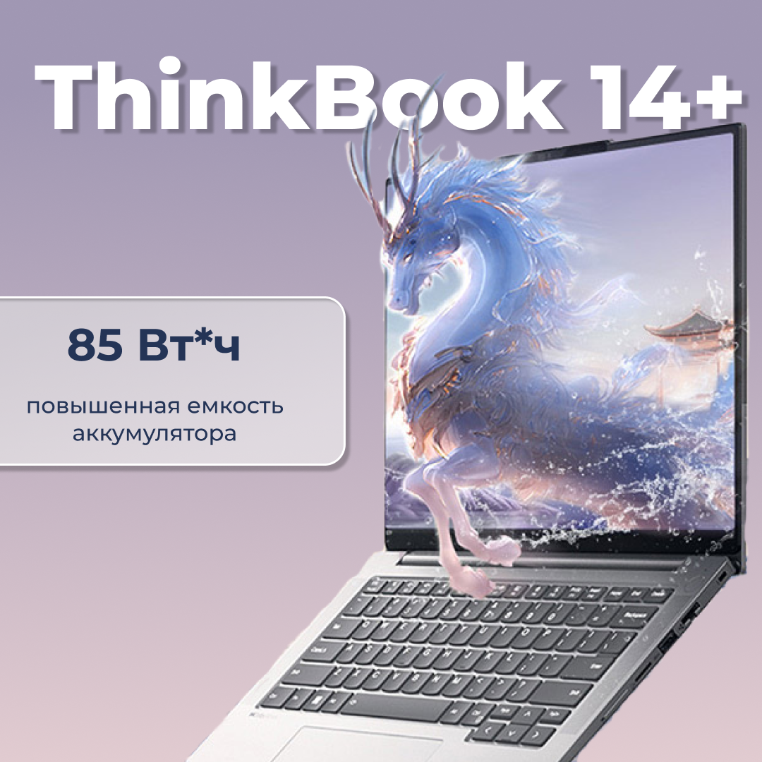 Ноутбук Lenovo ThinkBook 14+ 2024 R7-8845H 32ГБ 1ТБ SSD, Win 11H RU, русско-английская клавиатура