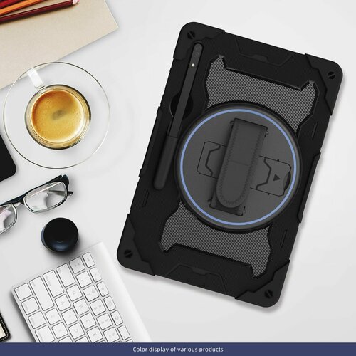 Чехол MyPads для планшета Samsung Galaxy Tab S8 Ultra 14.6, черный противоударный силиконовый чехол для планшета samsung galaxy tab s7 ultra s8 ultra 14 6 пиксельный космос