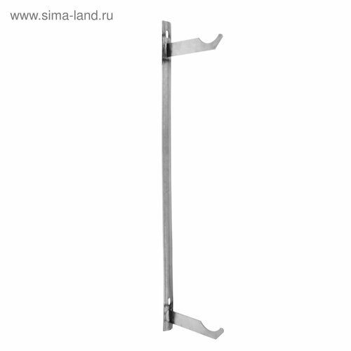 Кронштейн для чугунных радиаторов двойной на планке межосевое расстояние 500 мм 666₽