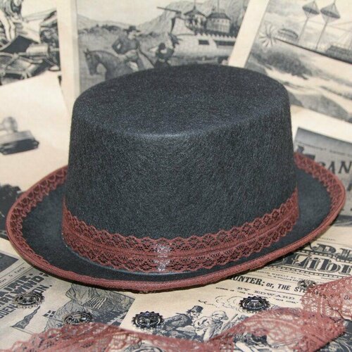 Шляпа цилиндр женская черная – СosplayCity – TH60090\S\56