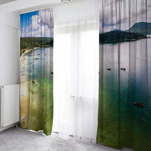 Шторы (фотошторы) из габардина, 