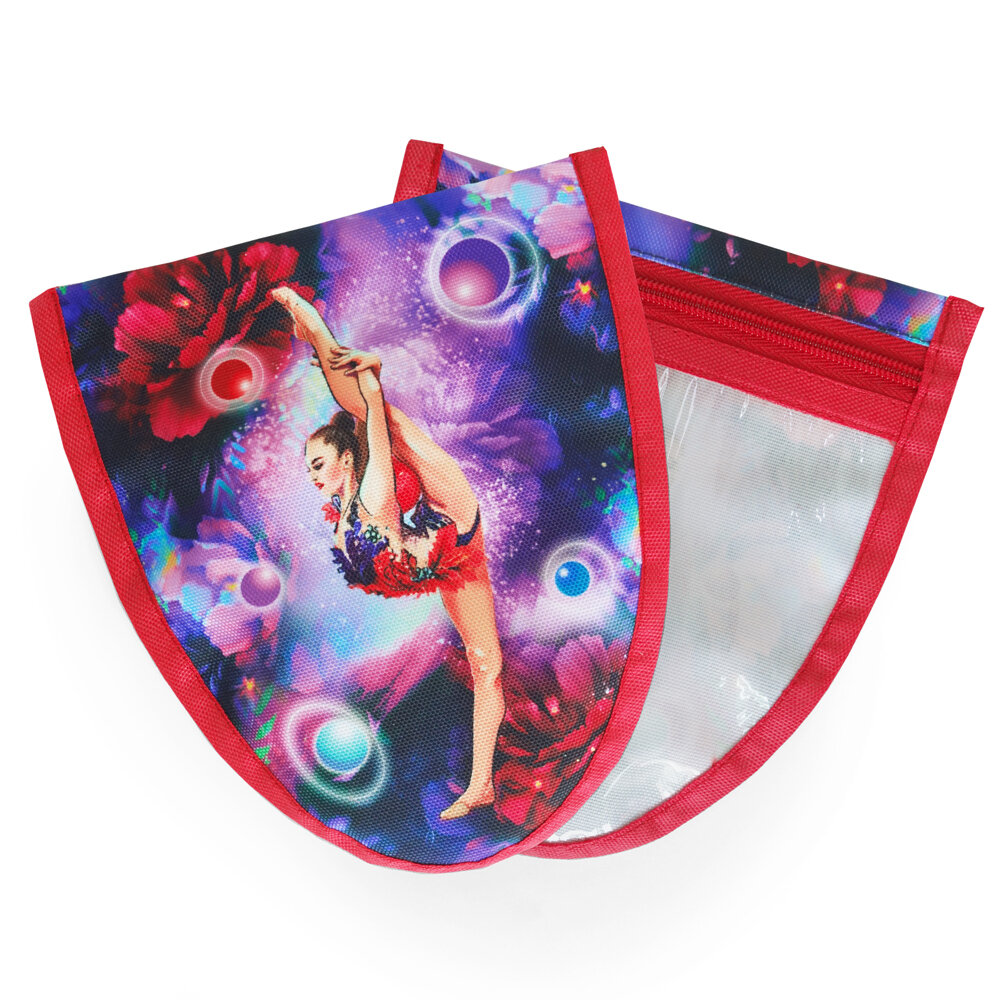 Чехол для гимнастических получешек 303-047 Чёрный-Красный