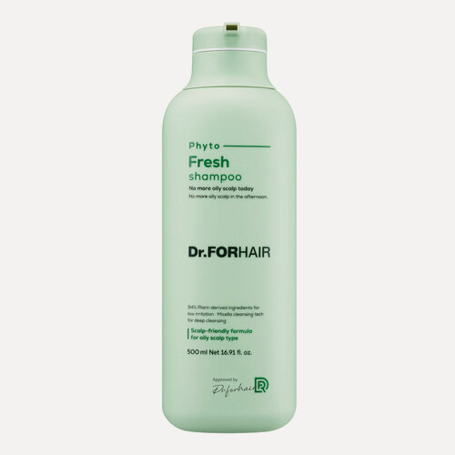 Изображение товара Шампунь для жирных волос освежающий Dr For Hair Phyto Fresh Shampoo, 500 мл