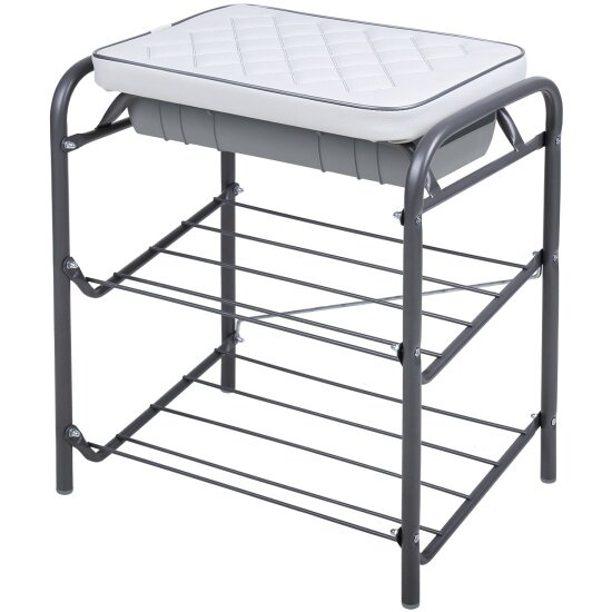 Банкетка Nika НБ2/С темно-серый/светло-серый