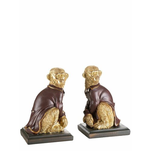 14709 Набор из 2-х подставок для книг Обезьяны 20 см