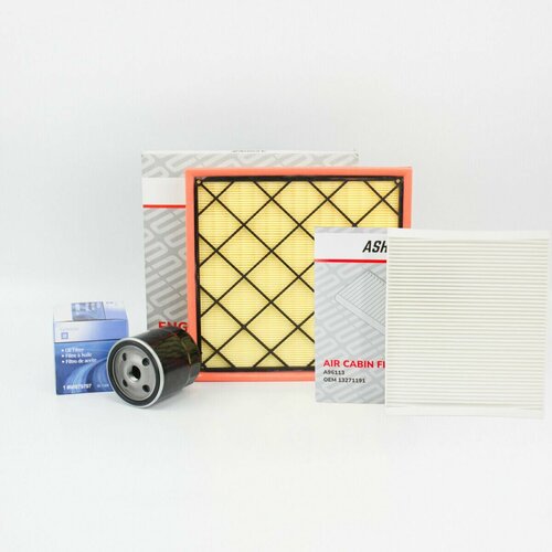 Комплект фильтров для Шевроле Круз 16 оригинальный масляный воздушный салонный Набор для ТО Chevrolet Cruze 96879797 13272717 13271191 2652₽