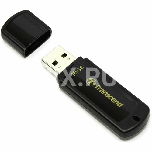 Флешка Transcend JetFlash 350 TS16GJF350 16 Гб Black