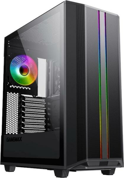 GameMax Корпус Precision COC Black (T808) (ATX, Черн, 2*USB 3.0, Зак. стекло, 1*120мм+ COC, без БП)