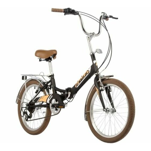 Велосипед FOXX 20 складной SHIFT чёрный 6-скор Shimano RS35TY21 двойной обод багажник 19404₽