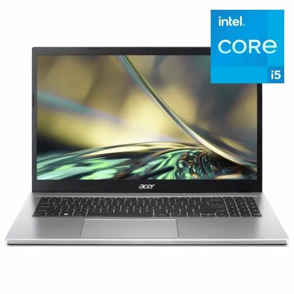 Acer Aspire 3 A315-59 Ноутбук 15.6", Intel Core i5-1235U, RAM 16 ГБ, SSD 512 ГБ, Intel UHD Graphics, Windows 11Pro, (NX. K6TER.007), серый, Русская раскладка.