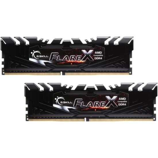 Оперативная память G.skill DDR4 FLARE X (AMD) 32GB (2x16GB kit) 3200MHz CL16 1.35V F4-3200C16D-32GFX BLACK