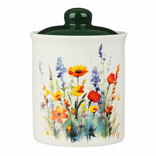 MILLIMI Полевые цветы Банка для хранения 470мл 95х13см керамика 618₽