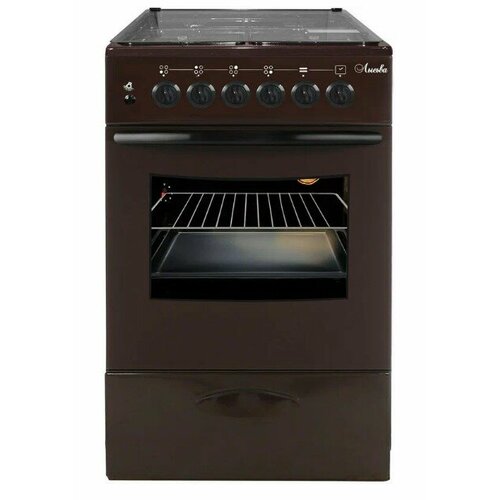 Плита Газовая Лысьва ГП 40р0 МС-2у с крышкой коричневый 1570100₽