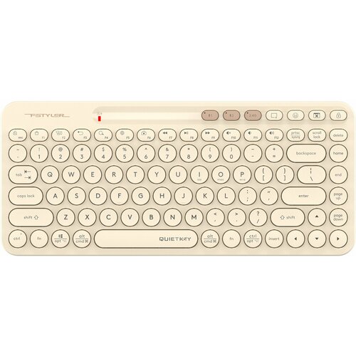 Клавиатура A4Tech Fstyler FBK36C AS бежевый USB беспроводная BTRadio slim Multimedia FBK36C AS 300000₽