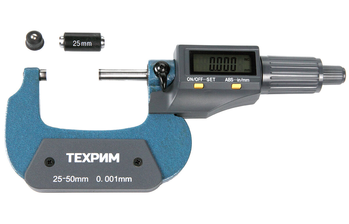 Техрим T050012 Микрометр МКЦ-50, 50 мм - 0,001, ГОСТ 6507-90